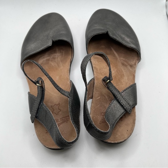 Dansko Rowan Color Graphite Metallic Mary Jane size 39 US 8.5 flats - Picture 8 of 10